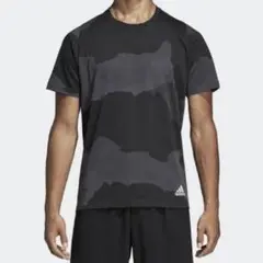 adidas カモフラージュ Tシャツ ブラック/グレー