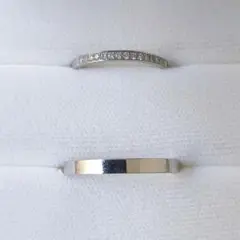 アイプリモ ダイヤモンド エタニティ ペア リング Pt900 0.10ct