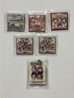 ラブライブ！虹ヶ咲　ジャケット スクエア缶バッジ　5点　+おまけ