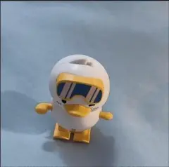 アヒル型貯金箱 スキーゴーグル付き