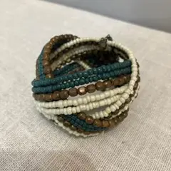 ヴィンテージブレスレット　バングル　レトロビーズ