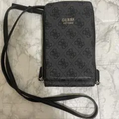 GUESS スマホショルダーバッグ ブラック