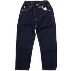5Pテーパードデニムパンツ 新品（やわらかデニム） （100cm）児島デニム
