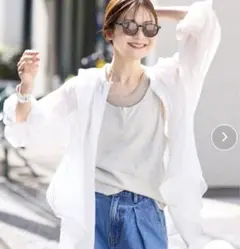 新品タグ付き♡スローブイエナ♡ ラミースキッパーシャツ♡ホワイト