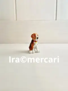 犬　お庭のフェーブ　フェーヴ　ミニチュア　陶器　フランス製