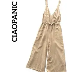 CIAOPANIC チャオパニック ウエストリボン ワイドパンツサロペット