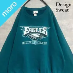 No.1481 海外古着 NFL フィラデルフィア・イーグルス スウェット 青緑