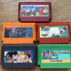 ファミコンカセット5本セット［忍者じゃじゃ丸くん他］