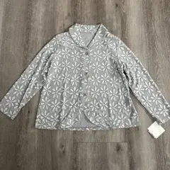 新品タグ付き☆ロブジェ　花柄ショールカラーカーディガン