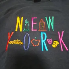 希少90s!! NEW YORK 刺繍 ヴィンテージ