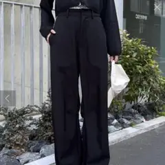 mline レースレイヤードスラックスパンツ
