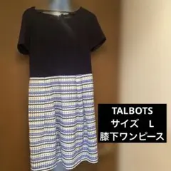 Talbots 半袖　ワンピース　L