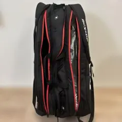 DUNLOP ラケットバッグ ブラック/レッド