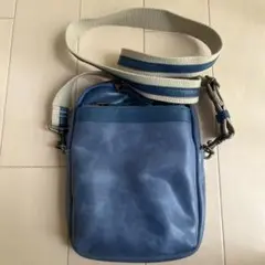 makuake本革 ショルダーバッグ オーシャン ブルー