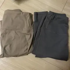 ヨガパンツ Sサイズ ベージュ　アイスブルー 2色セット