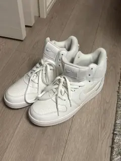 [極美品]Nike Court Borough Mid White メンズ