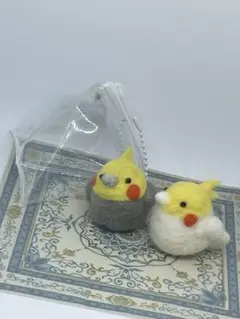 オカメインコさんペア　クリアケース付き