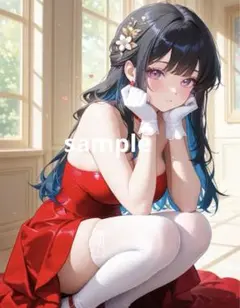 AIイラスト　美女 L版サイズ 1点物 A26