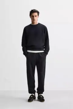 ZARA新品　クルーネックスウェットシャツ