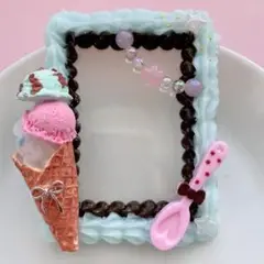 ホイップデコ　トレカケース　ワッフルソフトアイストッピング