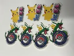 スカイツリータウン　ポケモンセンターステッカー　レックウザ　ピカチュウ7枚セット