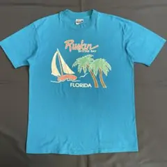 【80's】Hanes 半袖Tシャツ Lサイズ 特殊プリント