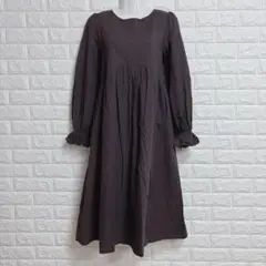 1901 ダブルクローゼット ロングワンピース Ｆサイズ ブラウン フレア