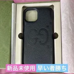 新品未使用⭐︎GUCCI グッチ iPhone15 ケース GG ジャンボ レザー