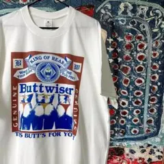 バドワイザー ティーシャツ 夏 半袖 メンズ 新品 XL ２XL ホワイト