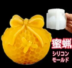 ⑤ 蜜蝋 みつろう ミツロウ　シリコンモールド　シリコン型　キャンドル　素材　型