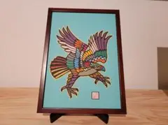 「鷹 / 爽」切り絵 アート 作家作品