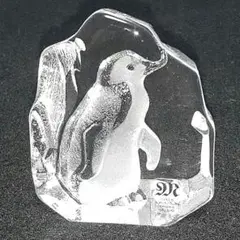 Mats Jonasson クリスタル ペンギン 彫刻