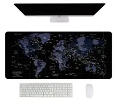 マウス パッド 大型 世界地図 ゲーミング 特大 30×80cm 撥水加工080