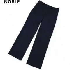 NOBLE ノーブル 2WAYストレッチスリムストレートパンツ ブラック 40