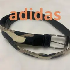 adidas 迷彩柄 レザーベルト 送料込み