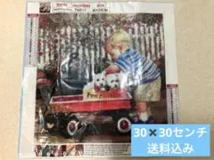 ダイヤモンドペィンティングキット　30✖️30センチ　途中まで使用あり　送料込み