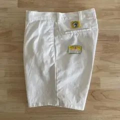 デッドストック　90's duck head USA製 タックショーツ　ホワイト