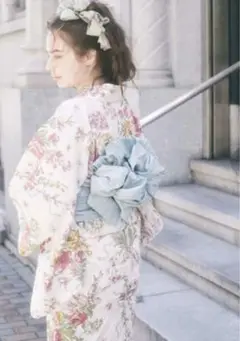 メゾンドフルール♡ストライプとお花の浴衣新品未開封 1008A25D0033_s_c101.jpg
