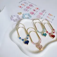 ハートジュエリーペーパークリップ バインダー貯金 Saving