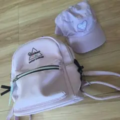 Rainbow Tears ピンクリュックと帽子のセット