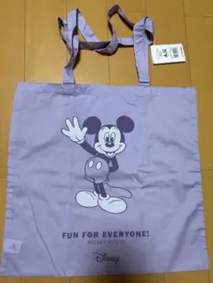 ミッキーマウス トートバッグ ラベンダー