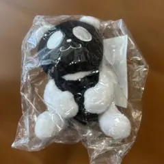 【未開封】ブラックフライデーぬいぐるみ　ブラックパンダ　イオン　ストラップ付き