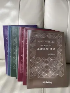 スタディング 行政書士講座 商法/基礎知識/基礎法学・憲法/民法/行政法1/2 2024年合格目標セット 計7冊 082M4D スタディング行政書士の冊子版テキストとは？購入レビュー