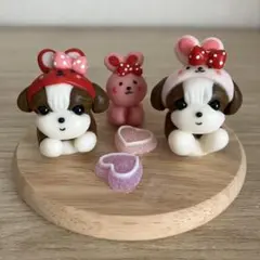 うさぎちゃん♡シーズー╰(*´︶`*)╯♡ハンドメイド粘土