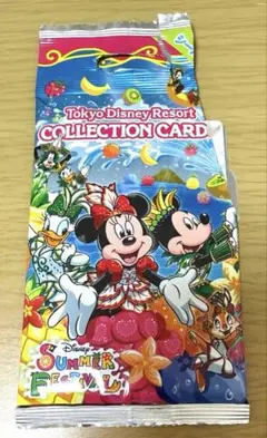 ディズニー　コレクションカード　サマーフェスティバル　2014 シール　ミッキー