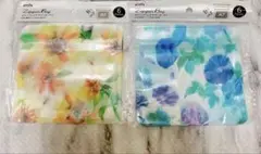 ‪アミファ　セリア　A7ジップバッグ サマーガーデン 3種セット‪夏