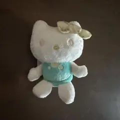 サンリオキャラクターズ ホワイトミモザ柄マスコット ハローキティ