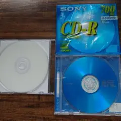 SONY CD-R 700MB × 2枚、Victor DVD-RW 4.7GB