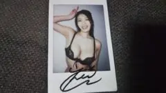 グラビアアイドル 風吹ケイ サイン入りチェキ