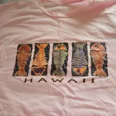 HAWAII 魚のデザイン Tシャツ